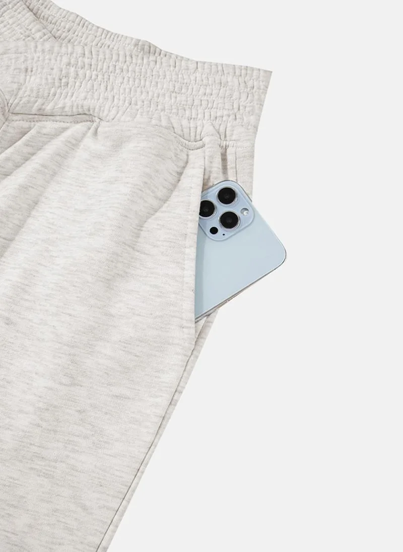 يونيكي Grey Plain Casual Trousers