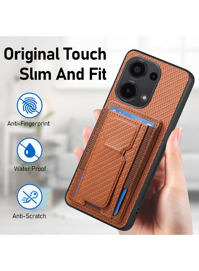 إيروريكس جراب هاتف Xiaomi Mi 11 مصنوع من ألياف الكربون قابل للطي وحقيبة بطاقات مرنة - Image 5