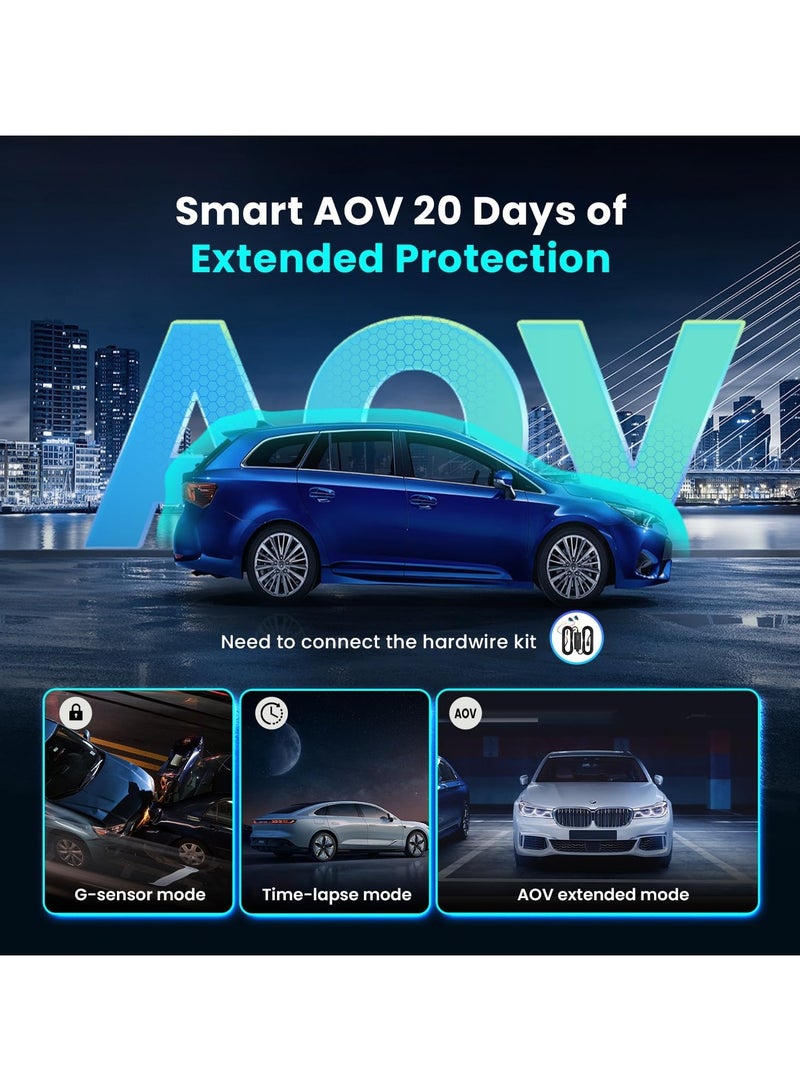 DDPAI 4K Dash Cam Front and Rear, 2160P+1080P Dash Camera for Cars, up to 15MB/s 5GHz WiFi6 Dashcam with 32G eMMC, Night Vision, 3" IPS WDR ADAS  Loop Recording G-Sensor, Z60 - Image 5