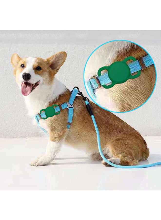 Generic - Applicable AirTag Protective Cover For Apple Airtags Silicone Air Anti-lost Device Tag Positioning Tracker Cat Collar-Color:Collar Same Color Protective Cover Opp Bag-Applicable Model:airtag - Image 1