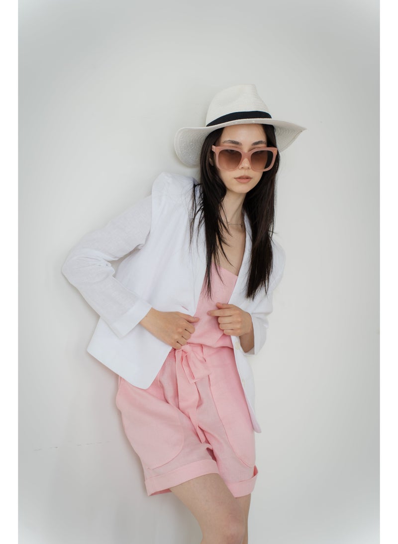 UMAY FASHION LINEN SHORTS  - Image 5