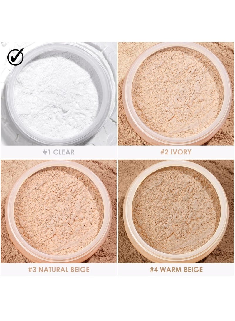 فوكالور بودرة ماتش ماكس للخبز والتثبيت، بودرة سائبة للتحكم في الزيت، خفيفة الوزن، غير لامعة، #01 شفاف - Image 3