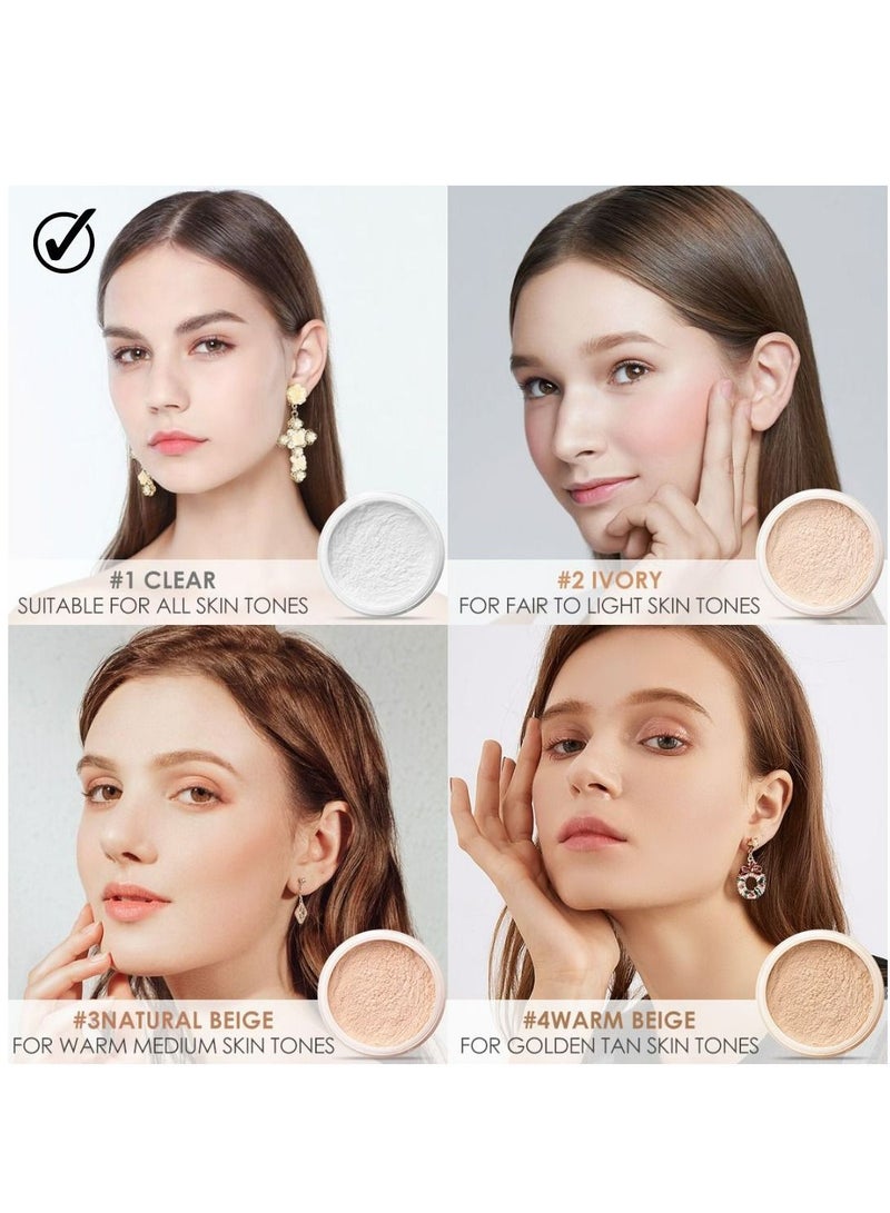 فوكالور بودرة ماتش ماكس للخبز والتثبيت، بودرة سائبة للتحكم في الزيت، خفيفة الوزن، غير لامعة، #01 شفاف - Image 4