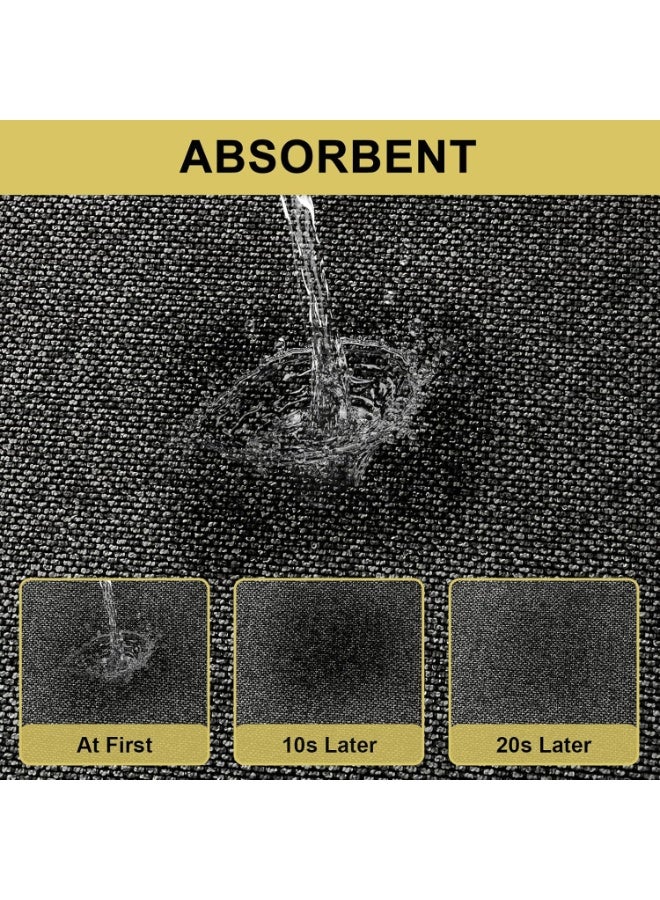 EBREEZZ Heavy-Duty Anti-Slip Door Mat – Durable Dirt Trapping Entrance Rug (Charcoal Black) - Image 4