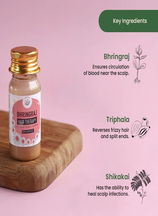 AMRUTAM Bhringraj Hair Therapy- 2 in 1 Herbal Shampoo and Conditioner with Bhringraj, Reetha, Shikakai, Triphala & Brahmi - Image 5