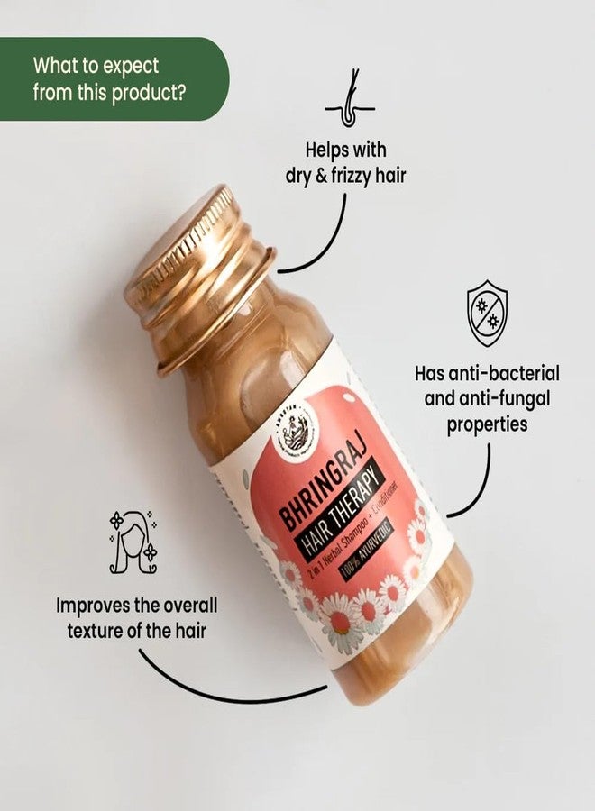 AMRUTAM Bhringraj Hair Therapy- 2 in 1 Herbal Shampoo and Conditioner with Bhringraj, Reetha, Shikakai, Triphala & Brahmi - Image 4