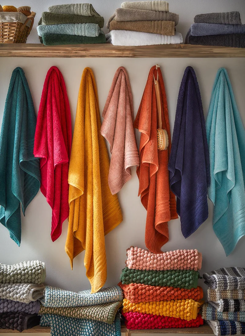 Matalan Orange Orange 100% Egyptian Cotton Towels  | Best Price UAE