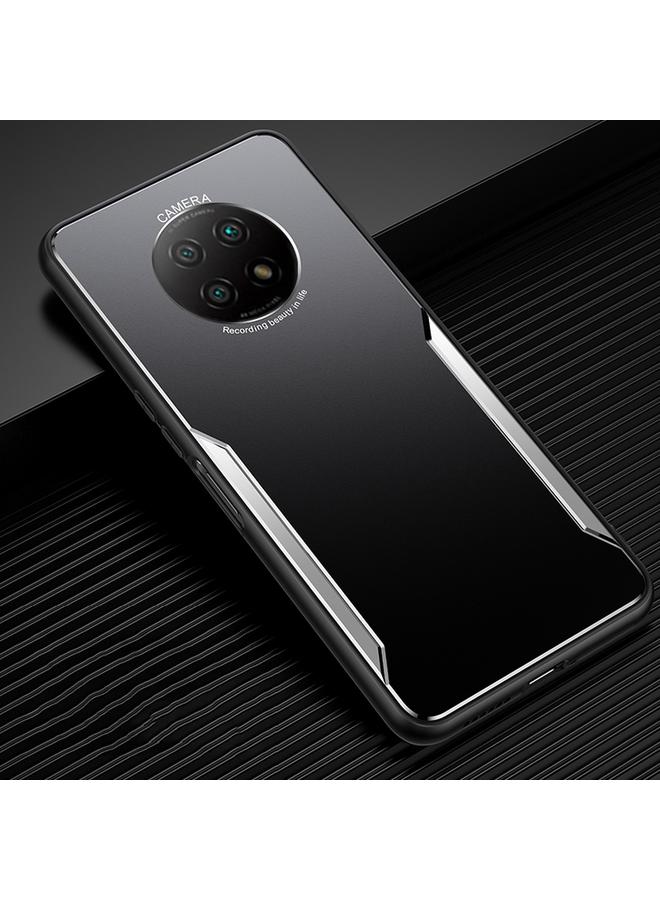 Case For Xiaomi Redmi Note 9 5G Blade Series TPU Frame + Titanium Alloy Sand Blasting Technology Backplane + Color Aluminum Alloy Decorative Edge Mobile Phone Protective Shell