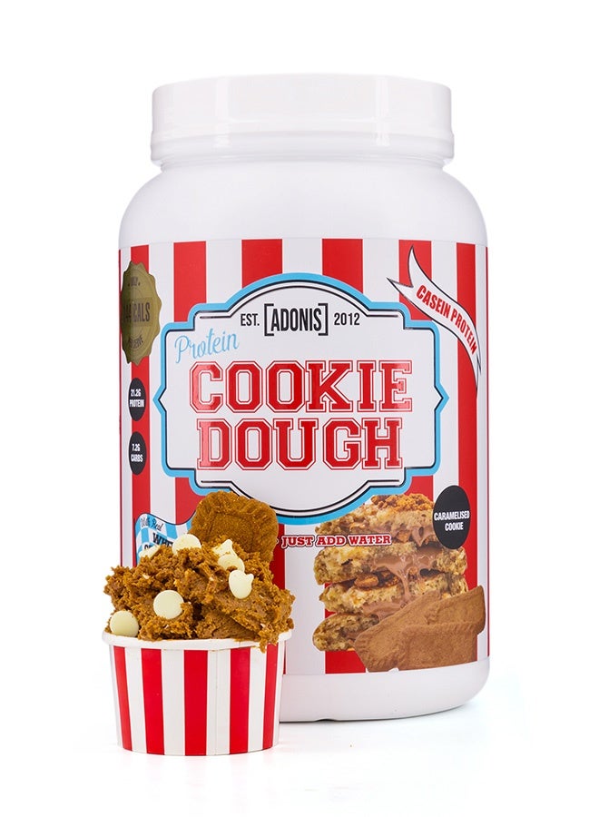 Adonis Protein Cookie Dough, Casein Protein, Caramelized Cookie Flavour 1kg