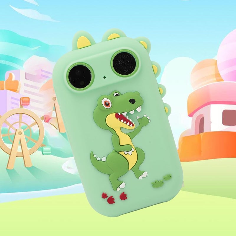 Green Kids Smart Phone Toy 2 8in 1080P 48MP Dual Camera Music Player Game - Image 3