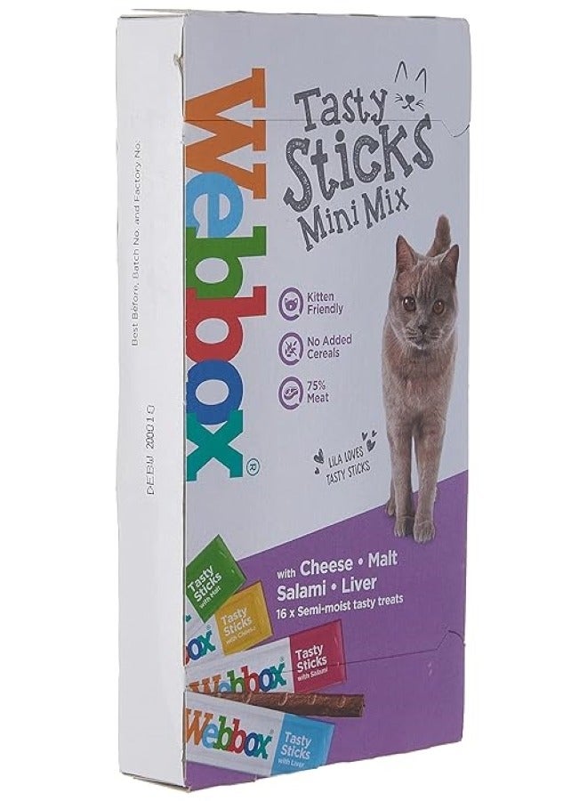 ويبوكس تايستي ستيكس ميني ميكس مع الجبنة الشعير كبدة سلامي 30 غ - Image 2