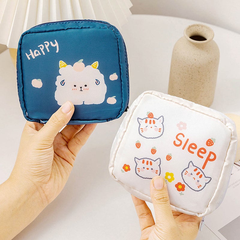 2pcs Portable Menstrual Pad Storage Bags Convenient Napkin Bag - Image 1