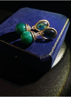 General Vintage Colored Gemstone Earrings  - Image 4