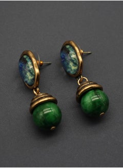 General Vintage Colored Gemstone Earrings  - Image 1