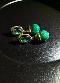 General Vintage Colored Gemstone Earrings  - Image 2