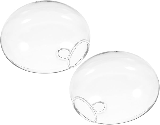 Wall Hanging Glass Planter Vase Set Of 2 For Hydroponics Indoor Succulents Size 12 50X12 50X5 00CM - Image 1