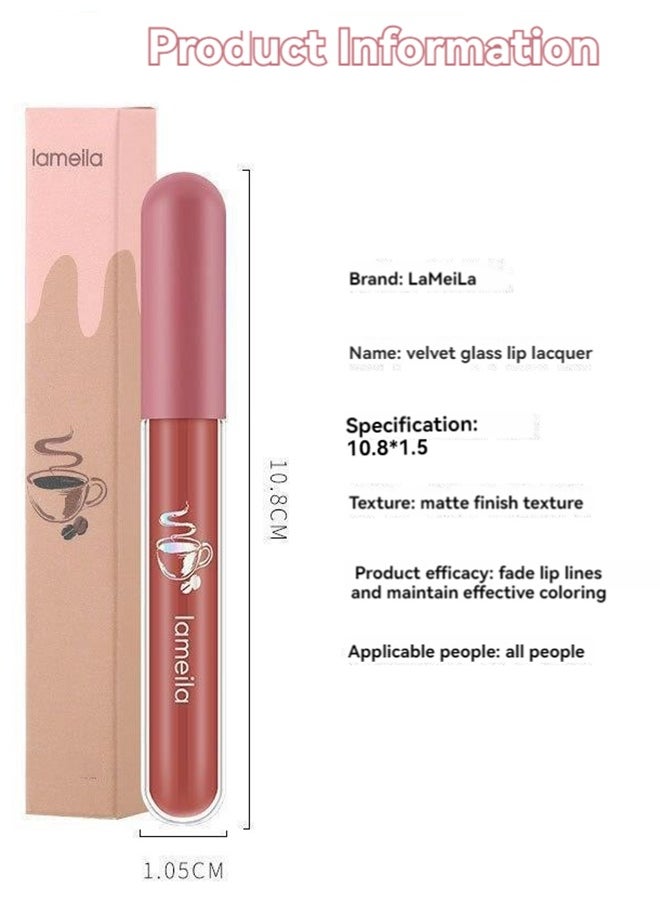 Lameila - Lip Gloss Charming Color Moisturizing Liquid Lipstick Lip Makeup Cosmetic for Women - Image 1