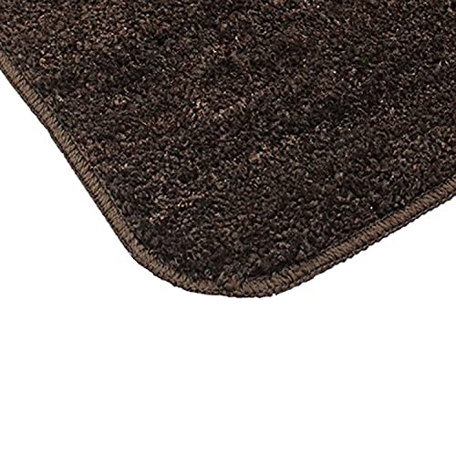 SKIVE India Stylish Anti Skid Backing Super Soft Velvet Feel Fur Bedside-skive2 Runner for Bedroom Living Room Floor Home Decoration (Coffee, 40 x 120 CM) 1Pcs - Image 4