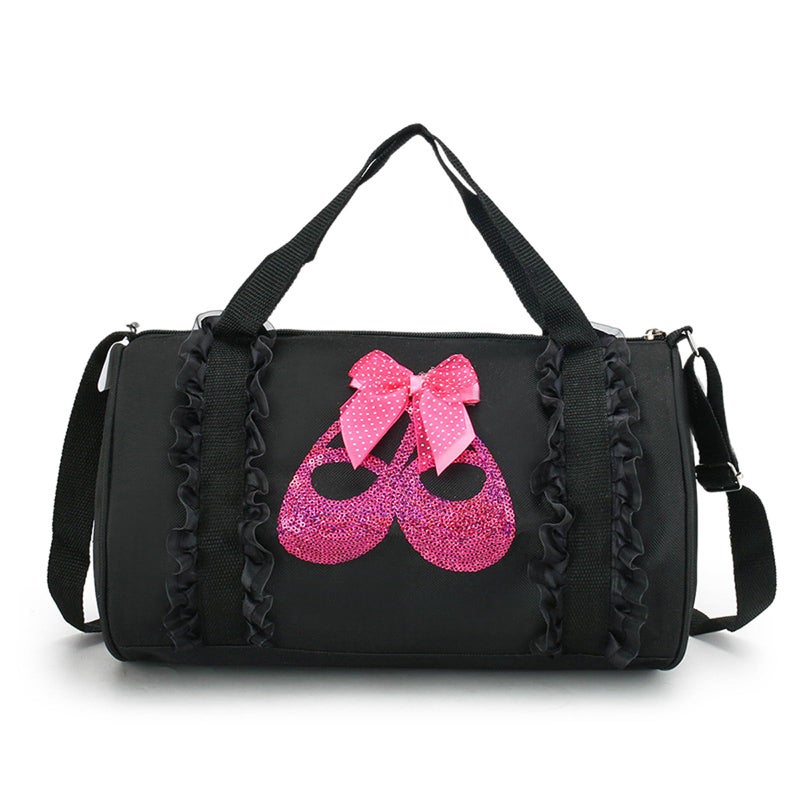 SEHXIM Cute Ballet Dance BagTutu Dress BagGirls Dance Bag Gym Travel Duffle Bag for GirlsPersonalized Waterproof Duffle Bag Dancing shoe pattern - Image 2