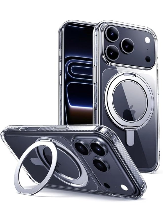 A ZONE iPhone 17 Pro Max Case with 360° Rotating Magsafe Holder, [Military Grade Protection], Innovative Ring Kickstand, No Yellowing Technology, Scratch Resistant Back, Ultra Slim Magnetic Cover - Image 1