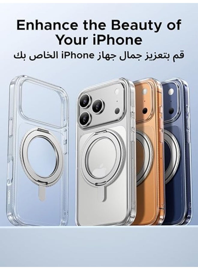 A ZONE iPhone 17 Pro Max Case with 360° Rotating Magsafe Holder, [Military Grade Protection], Innovative Ring Kickstand, No Yellowing Technology, Scratch Resistant Back, Ultra Slim Magnetic Cover - Image 2