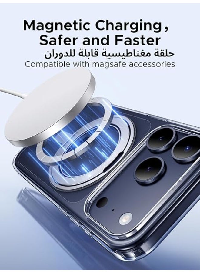 A ZONE iPhone 17 Pro Max Case with 360° Rotating Magsafe Holder, [Military Grade Protection], Innovative Ring Kickstand, No Yellowing Technology, Scratch Resistant Back, Ultra Slim Magnetic Cover - Image 3