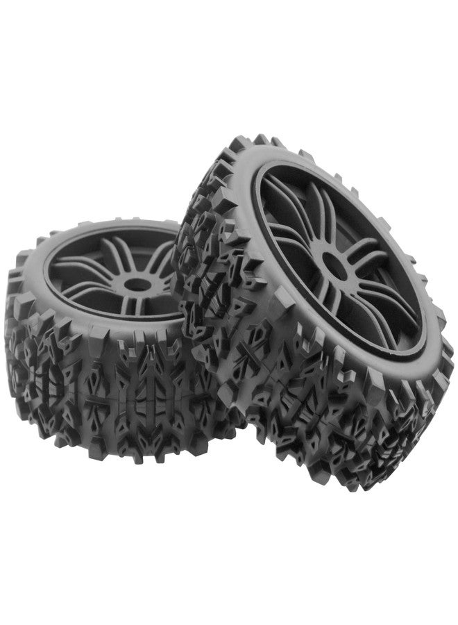 Vgoohobby 4Pack Vgoohobby OD4.72 inch RC 1/8 Off Road Buggy Rubber Tires w/Plastic Wheel Rims 17mm Hex Compatible with HSP HPI Hobao Tamiya Traxxas Kyosho Arrma Typhon 1/8 RC Off Road Buggy - Image 3
