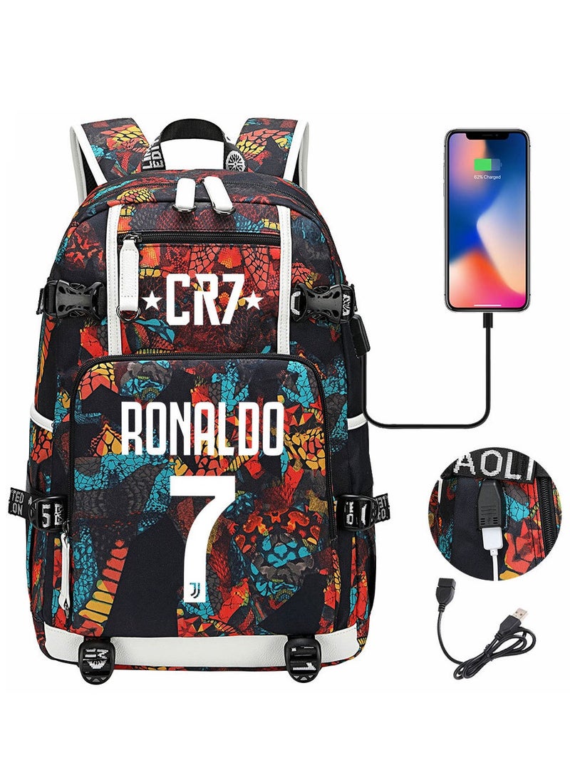 USB Printed Earphones For Youth Leisure Travel Backpack