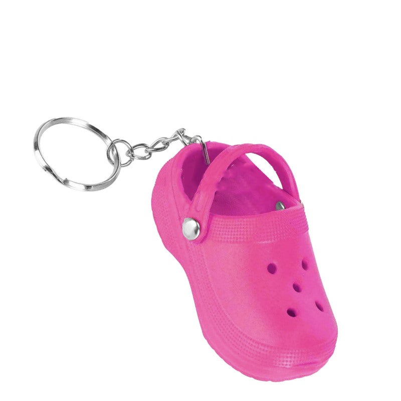 Keychain Mini Cute Silicone Portable Slipper Keychain for Schoolbag Handbag Gift Orange - Image 3