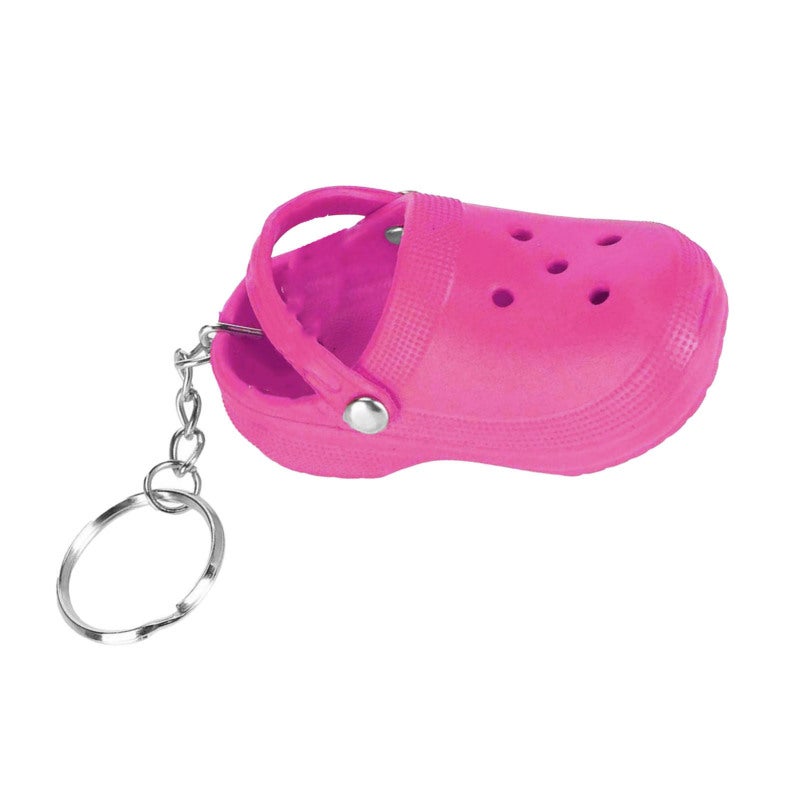 Keychain Mini Cute Silicone Portable Slipper Keychain for Schoolbag Handbag Gift Orange - Image 4