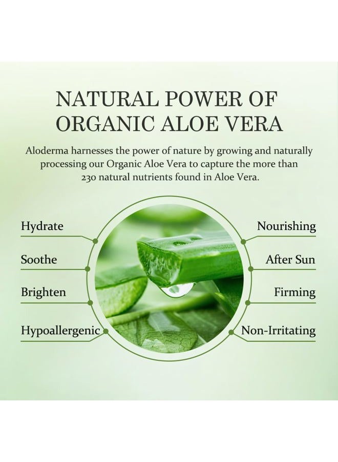 ALODERMA Organic Pure Aloe Vera Gel Made with 99% USDA Organic Certified Aloe Vera within 12 Hours of Harvest (300g, 313ml) No Powder Concentrates or Parabens - Perfect for Everyday Use - Suitable ... - Image 4
