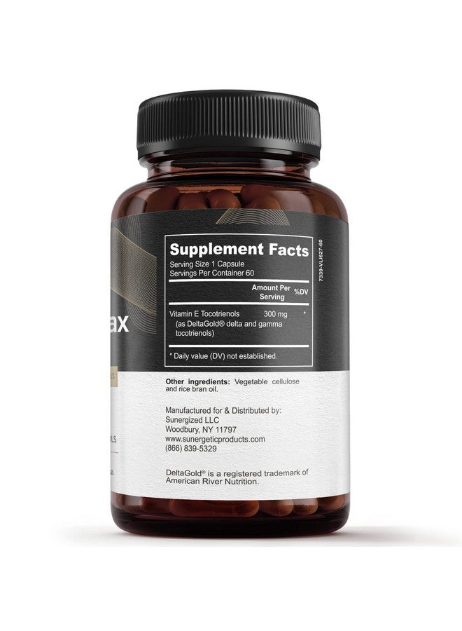 سانيرجيتيك مكمل غذائي Sunergetic Premium Annatto Tocotrienol - مع DeltaGold - توكوترينول فيتامين E 300 ملغ - يدعم صحة الكبد والمناعة والقلب - دلتا + جاما توكوترينول (60 كبسولة سائلة) - Image 2
