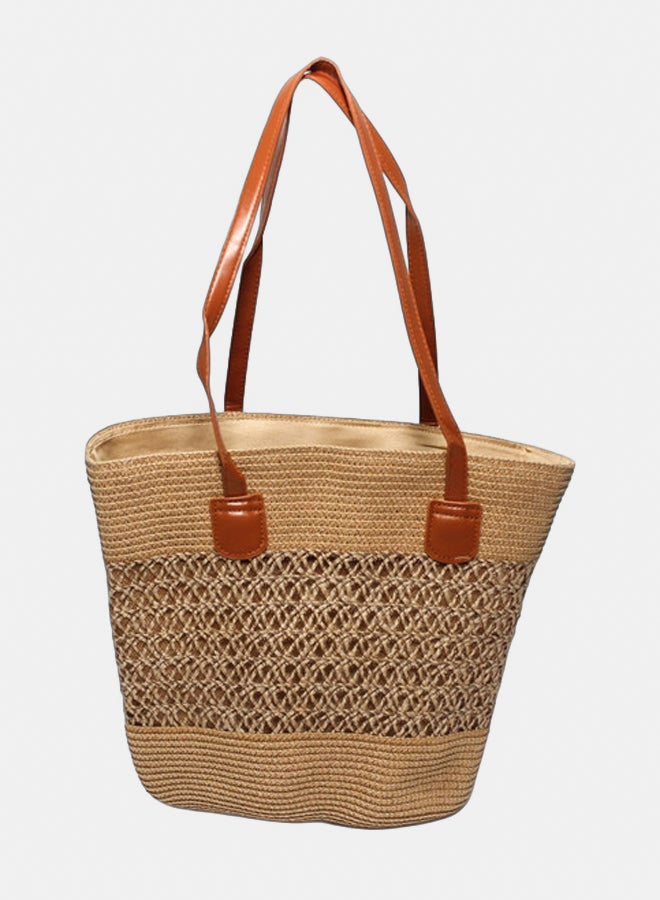 Glitter Women Beach\Summer Bag - Camel - Image 1