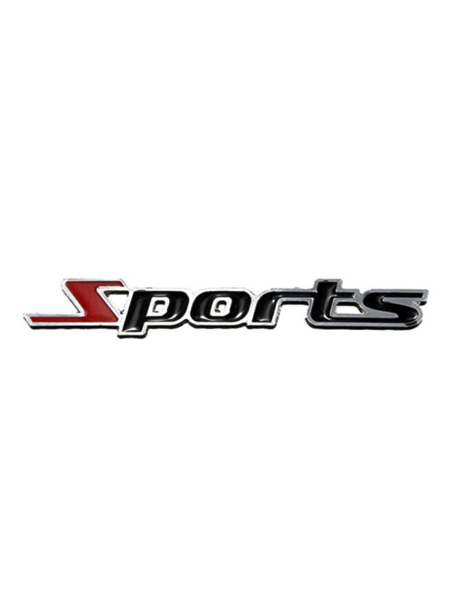ملصق شعار Sports بتصميم ثلاثي الأبعاد مناسب للسيارات الرياضية