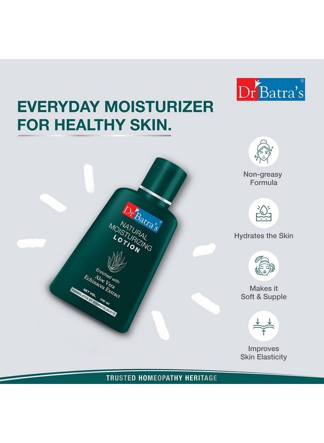 Dr Batra's Natural Moisturizing Lotion Enriched With Echinacea Aloe Vera 100 Ml - Image 4