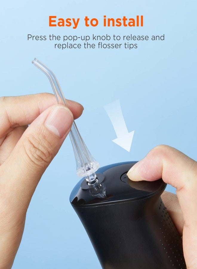 بيتفي رؤوس بديلة لجهاز تنظيف الأسنان بالماء Bitvae C5/C6، رؤوس قياسية لتنظيف الأسنان بالماء، 4 قطع - Image 5