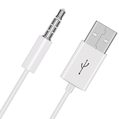 Sqrmekoko 3.5mm Replacement USB Charge Power Cable Cord Compatible with Beats by Dre Studio Wireless Headphones (White) - Image 1