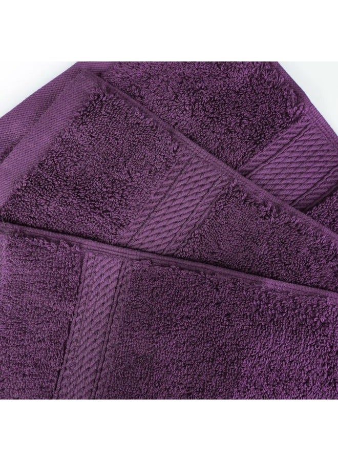 Superior Egyptian Cotton Pile Bath Towel Set of 2, Ultra Soft Luxury Towels, Thick Plush Essentials, Absorbent Heavyweight, Guest Bath, Hotel, Spa, Home Bathroom, Shower Basics, Plum - Image 5