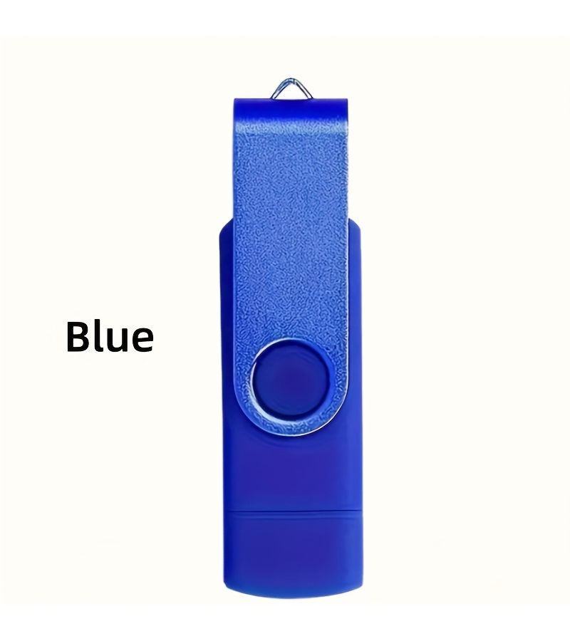 2 In 1 256MB USB Type C Flash Drive 360 Degree Rotation Rotating Connector Portable Memory Stick For Smartphones Computers Green - Image 3