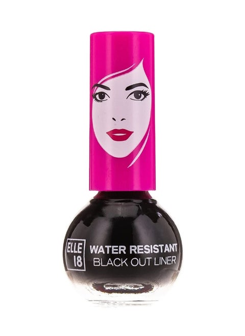 Water Resistant Black Out Liner, 5ml (Black)
