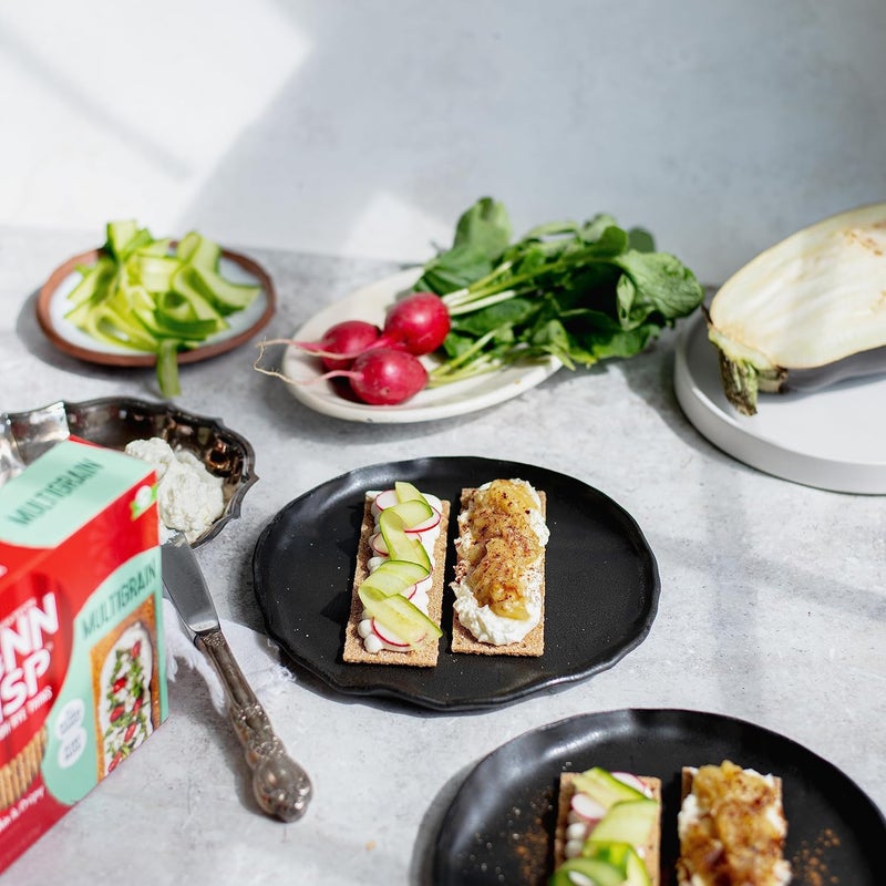 Finn Crisps Multigrain Crispbread 6.1oz | Thin, Crispy Multigrain Flatbread Crackers | Authentic Finnish Sourdough Crispbread | Multigrain Crackers by Finn Crisp [6.1oz/175gr Box] - Image 4