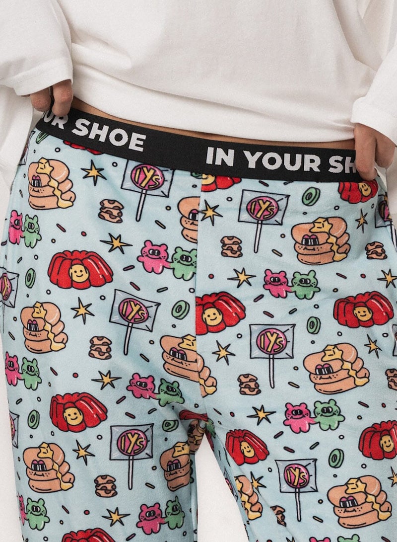 In Your Shoe Sweet Tooth Fluffy Pyjama Pants - Image 2