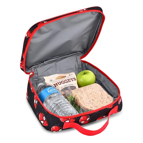 Fast Forward Marvel Spiderman Lunch Box for Kids | Spiderman Insulated Lunch Bag Lunch Box for Boys, Girls, Unisex | Spiderman Black Reusable Lunchbox, SPCO93FN - Image 3