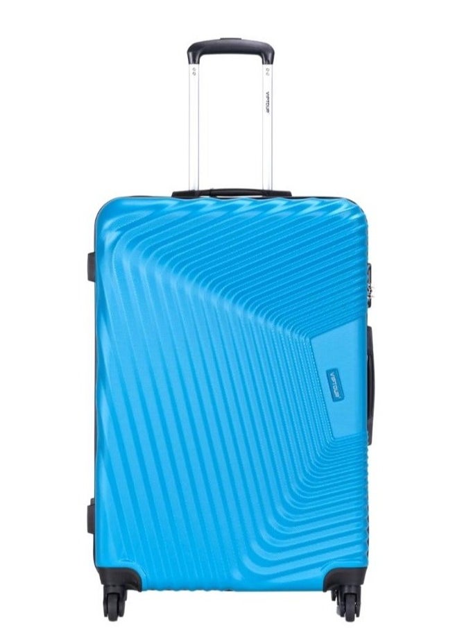 VIPTOUR - 3-Piece ABS Hardside Trolley Luggage Set, Spinner Wheels with Number Lock 20/24/28 Inches - Blue - Image 1