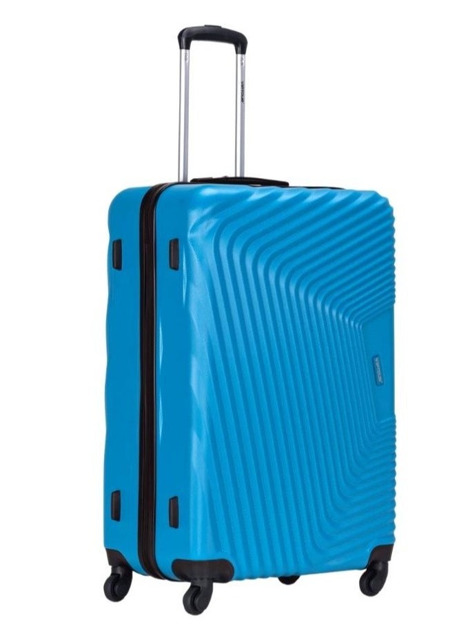 VIPTOUR - 3-Piece ABS Hardside Trolley Luggage Set, Spinner Wheels with Number Lock 20/24/28 Inches - Blue - Image 1