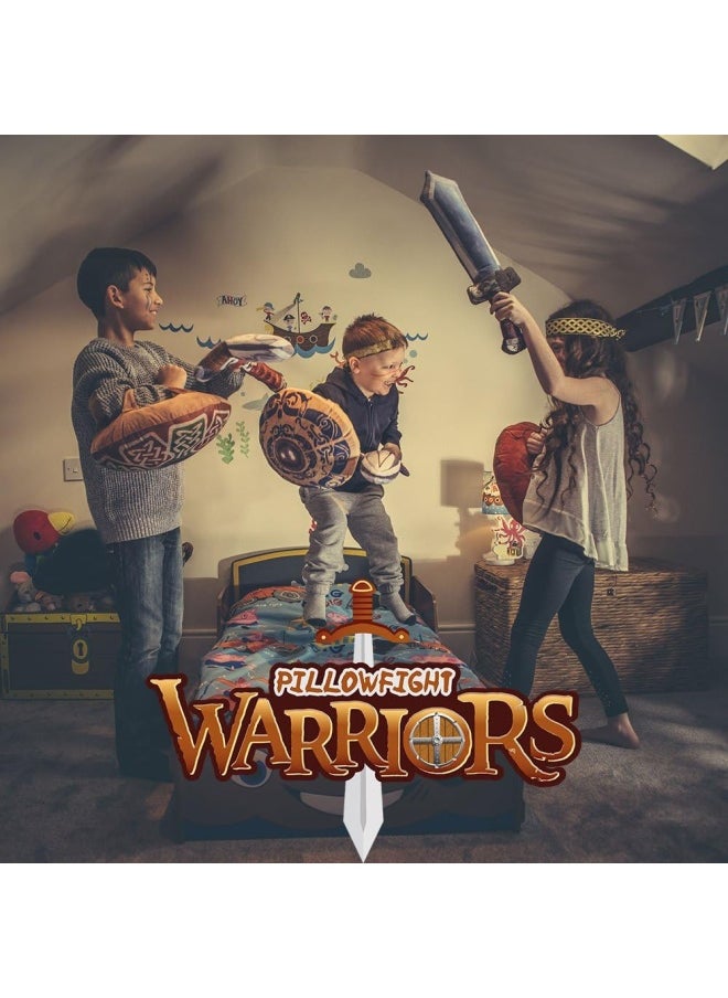 Homesmiths Viking Cross Shield Pillowfight Warriors Soft Play  - Image 3