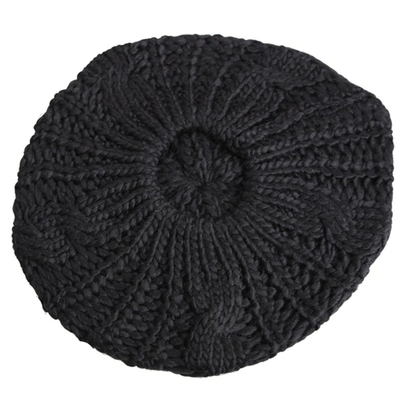 Winter Warm Women Knitted Braided Beanie Hats Wool Crochet Slouchy Beanies Lady Beret Hat Ski Cap - Image 4