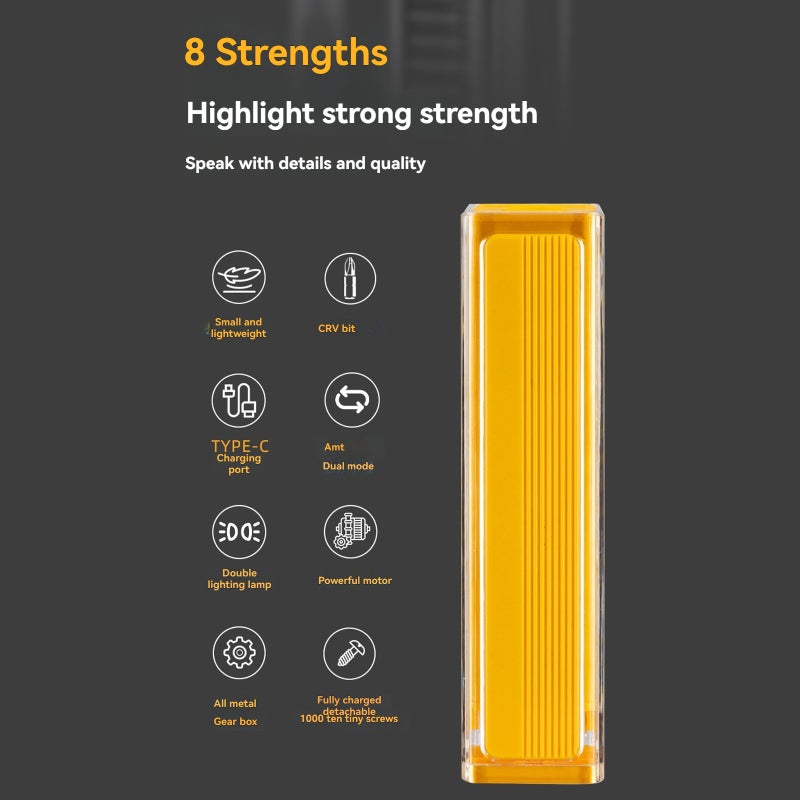 Mini Electric Screwdriver, Black Compact Portable Design - Dual Electric Manual Mode, 36 Magnetic Precision Bits for Small Electronics, Phone, Laptop and Camera Repair - Image 3