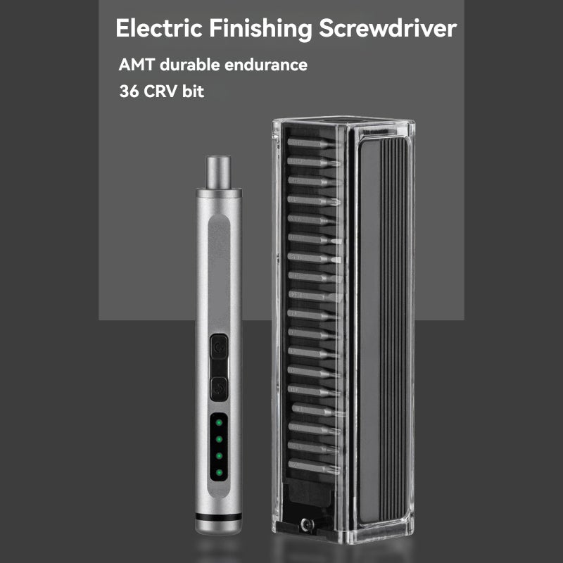 Mini Electric Screwdriver, Black Compact Portable Design - Dual Electric Manual Mode, 36 Magnetic Precision Bits for Small Electronics, Phone, Laptop and Camera Repair - Image 2