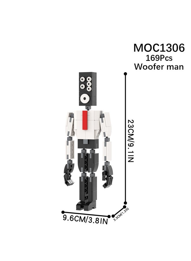 China Building Blocks MOC Creative Toilet Man VS Monitor Man Subwoofer Camera Man Battle Robot Assembled Building Blocks-Color:MOC1494-anti Titan Mecha  - Image 4